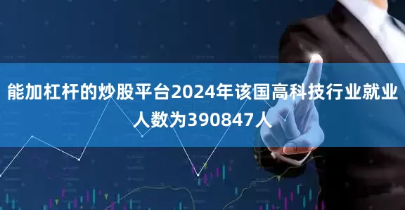 能加杠杆的炒股平台2024年该国高科技行业就业人数为390847人